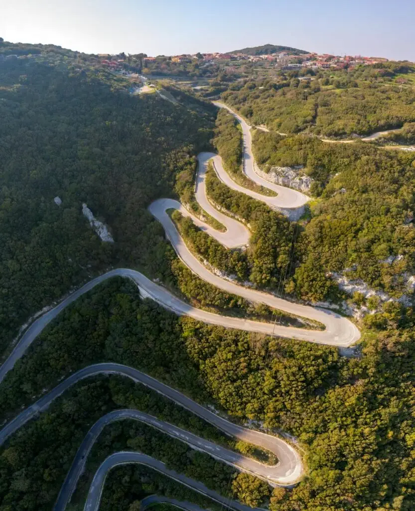 aerial shot of a landscape